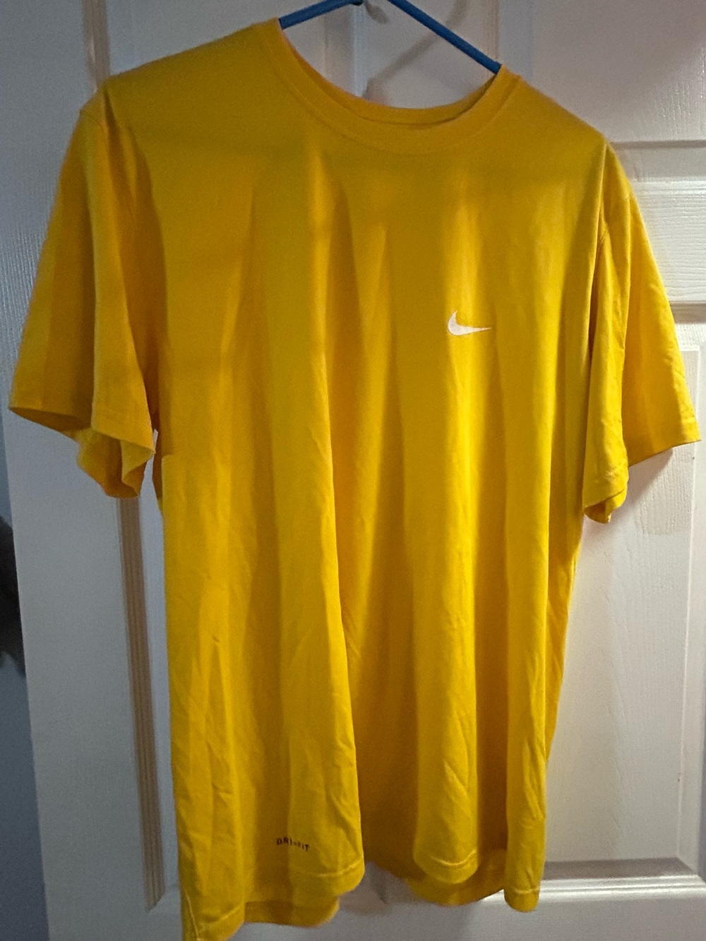 Nike Yellow Short Sleeve Dri-FIT Crew Tee